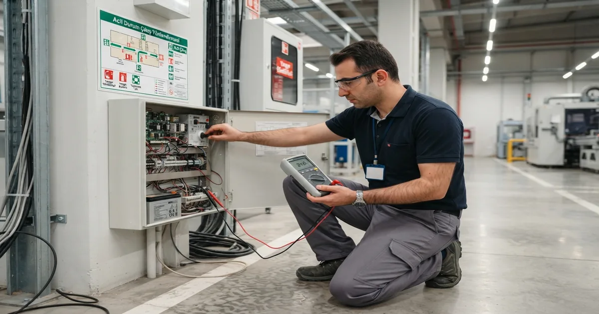 Acil Tahliye Planı Nasıl Hazırlanır? kapsamında yapılan ölçüm ve kontrol çalışması