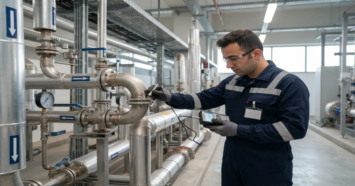 Denetim Öncesi Tesisat Eksiklikleri Nasıl Tamamlanır? kapsamında yapılan ölçüm ve kontrol çalışması