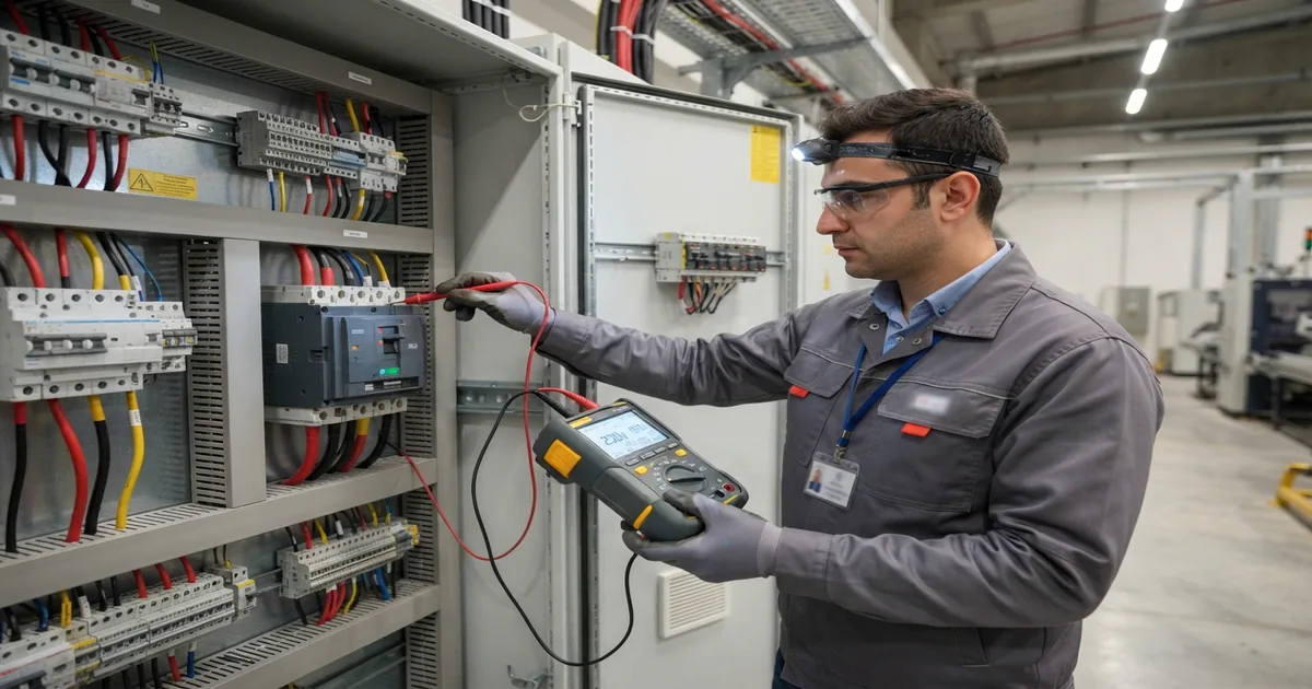 Elektrik İç Tesisat Muayenesi Nedir? kapsamında yapılan ölçüm ve kontrol çalışması