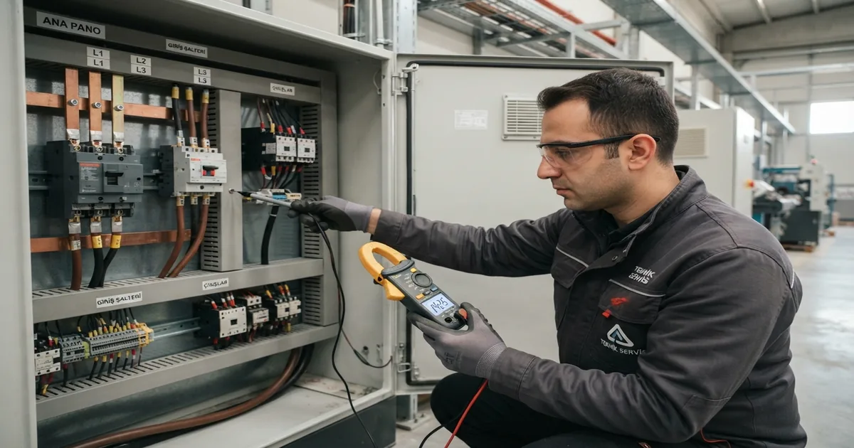 Elektrik Panosu Periyodik Kontrolü Nasıl Yapılır? kapsamında yapılan ölçüm ve kontrol çalışması