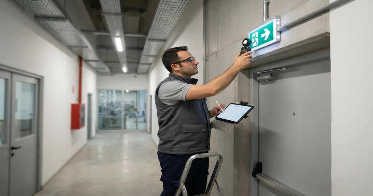 Exit Yönlendirme Armatürü Nerelere Konur? kapsamında yapılan ölçüm ve kontrol çalışması